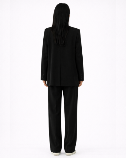 Ensemble Tailleur Femme Blazer Structuré & Pantalon Fluide – Bureau Chic | Invitée de Mariage & Élégance