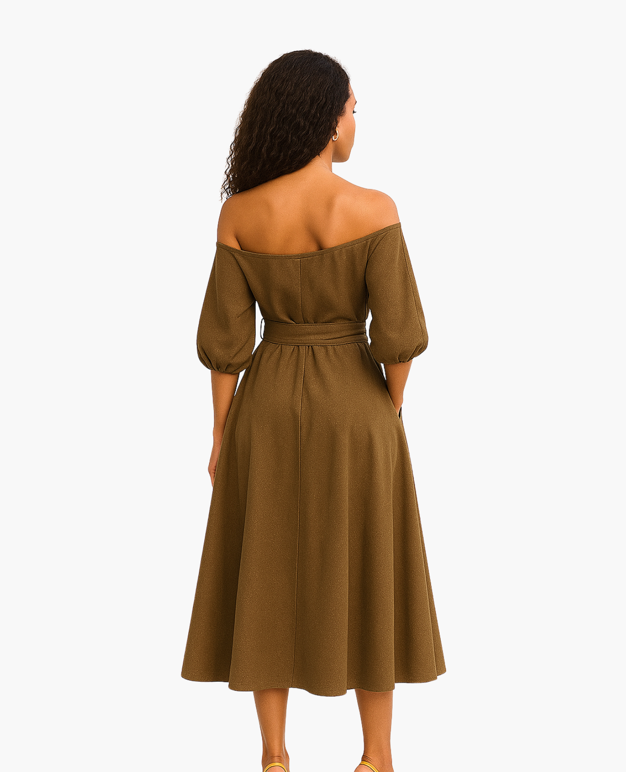 Robe Élégante Épaules Dénudées | Fluide, Chic et Féminine