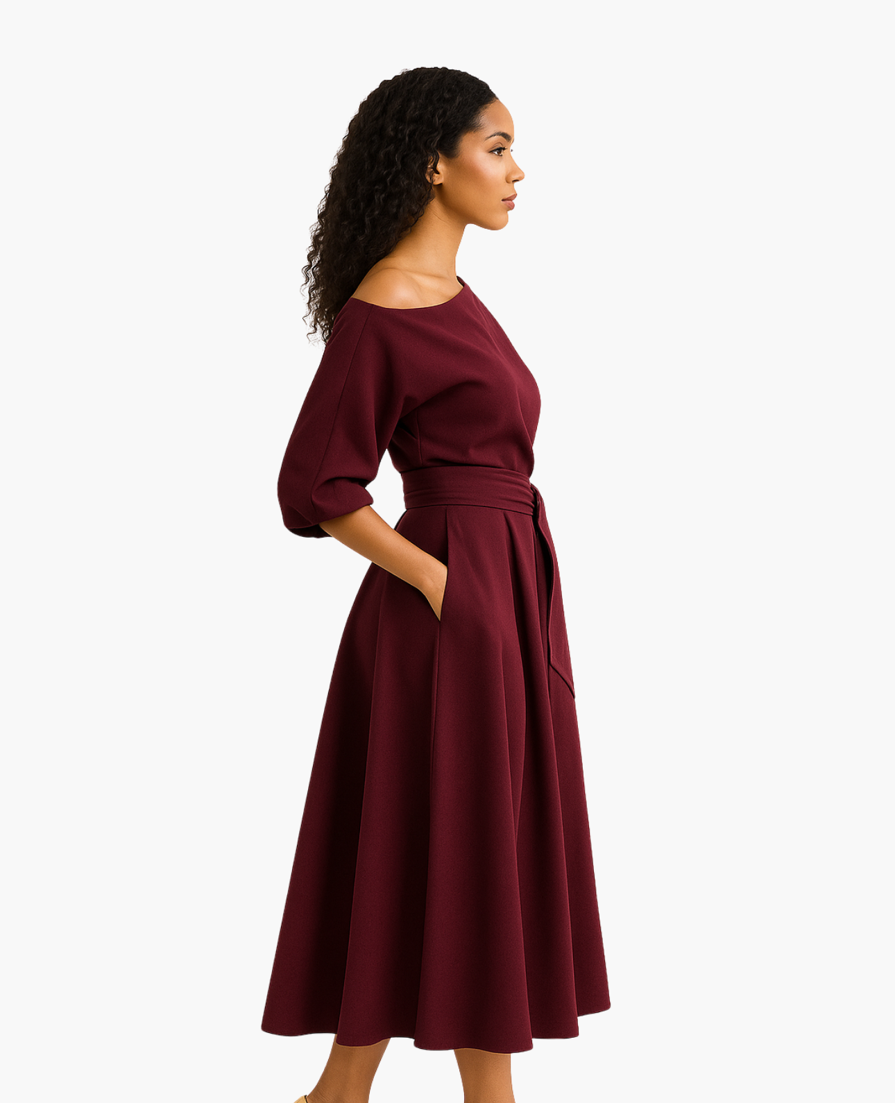 Robe Élégante Épaules Dénudées | Fluide, Chic et Féminine
