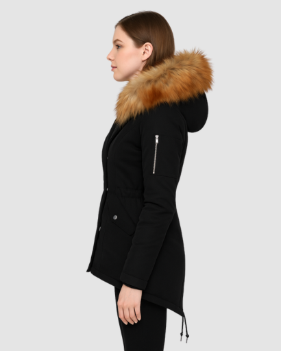 Parka Femme Doublée avec Capuche en Fausse Fourrure – Élégante & Ultra-Chaude