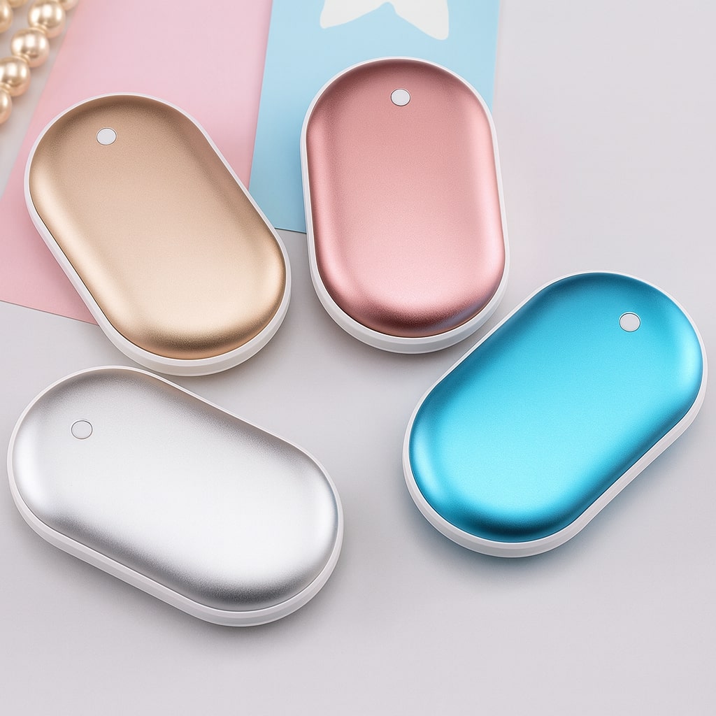 Chauffe-mains électrique avec câble de charge Micro USB fourni