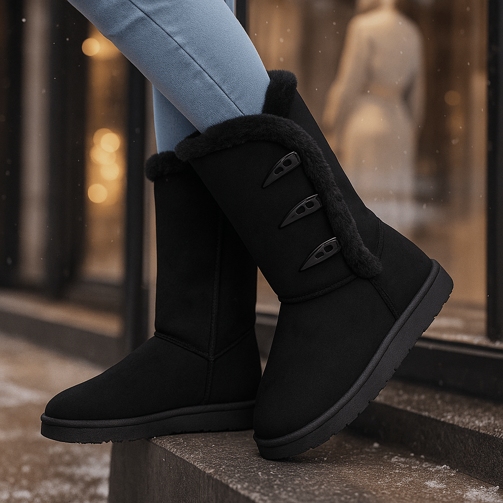 bottes hautes femme doublées, doublure intérieure moelleuse