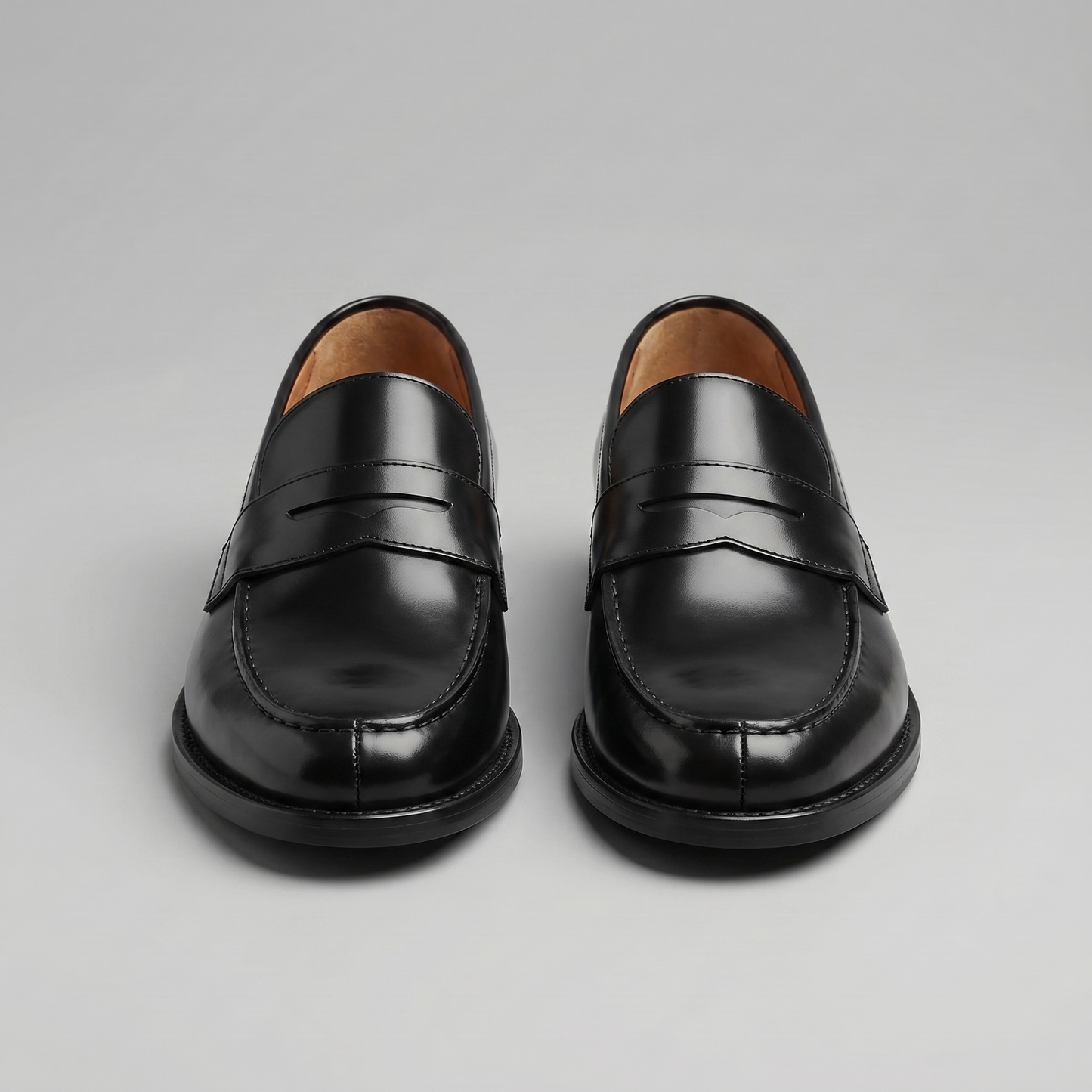 Penny loafers homme slip-on noir