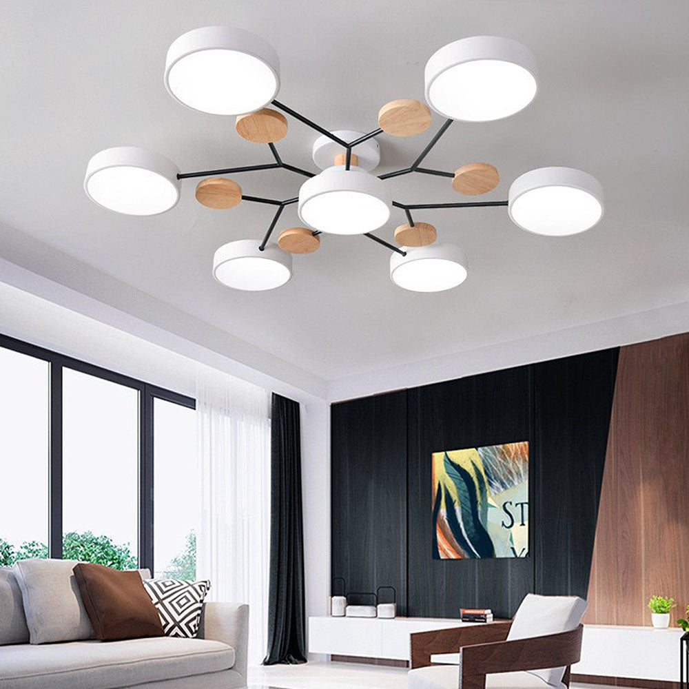 Plafonnier LED multi-sources, vue principale