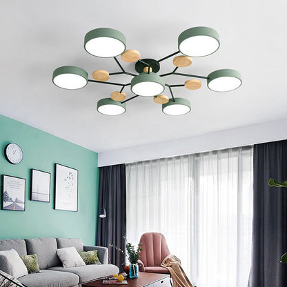 Plafonnier LED multi-sources détail têtes