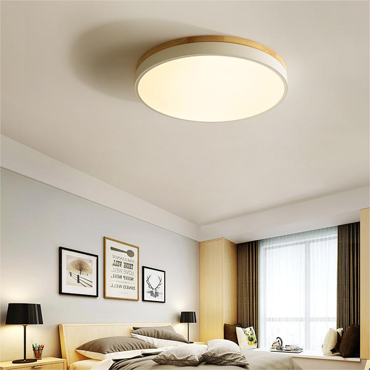 Plafonnier LED rond dimensions vue