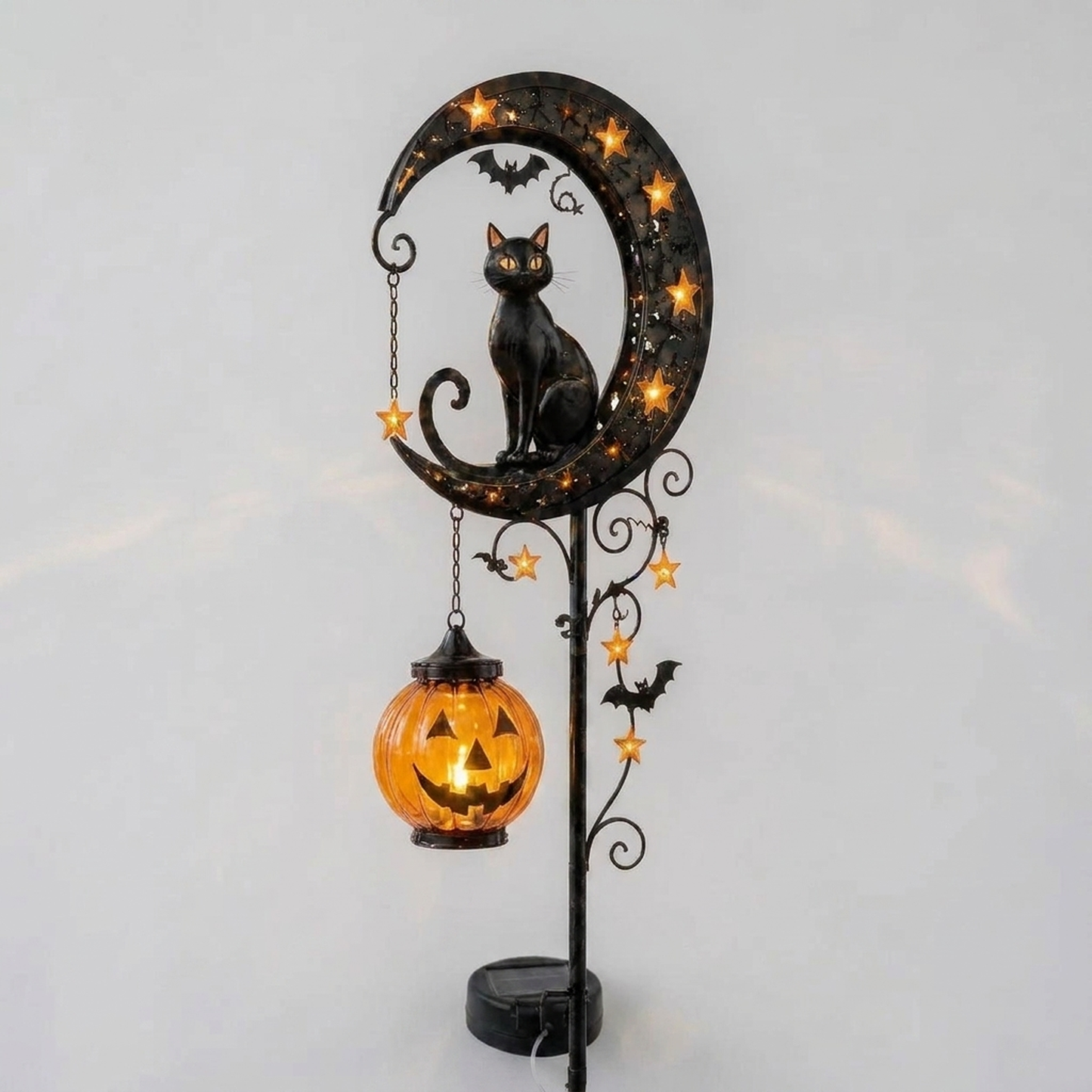 Piquet Halloween, variante citrouille en haut
