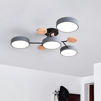Plafonnier LED multi-sources allumé