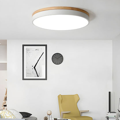 Plafonnier LED rond intérieur allumé
