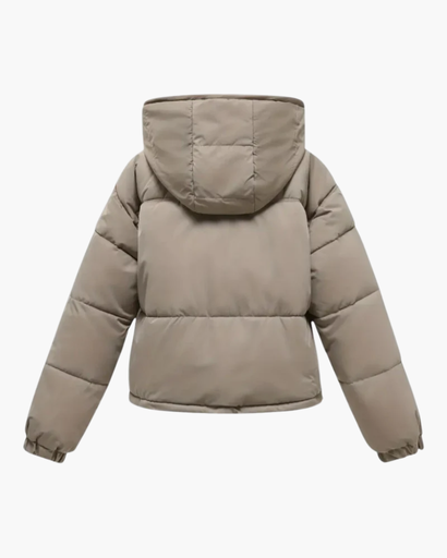 Veste d’Hiver Femme Matelassée Courte avec Capuche – Doudoune Chaude et Confortable