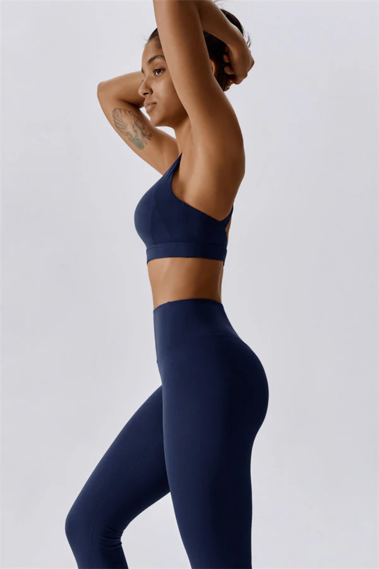 Ensemble Sport Femme Dos Croisé – Brassière et Legging Taille Haute Sculptant