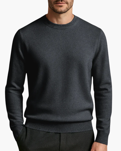 Pull Col Rond en Cachemire pour Homme – Élégance Intemporelle & Douceur Suprême