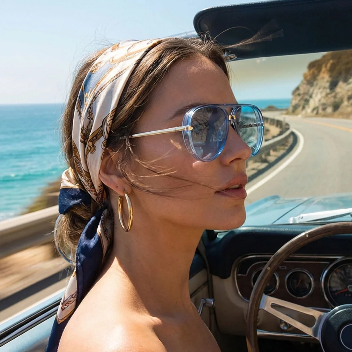 Lunettes de Soleil Aviateur Femme – Style Rétro Oversize | Verres Teintés Polarisés