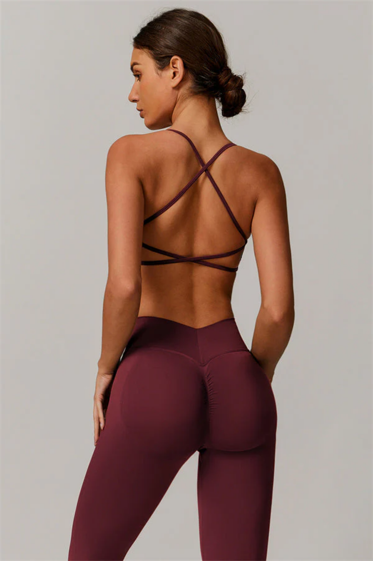 Ensemble Sport Femme Seamless – Brassière Dos Croisé et Legging Sculptant