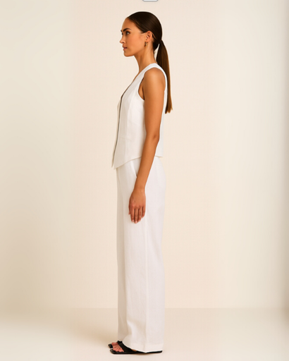 Ensemble Femme en Coton – Haut Sans Manches et Pantalon Large