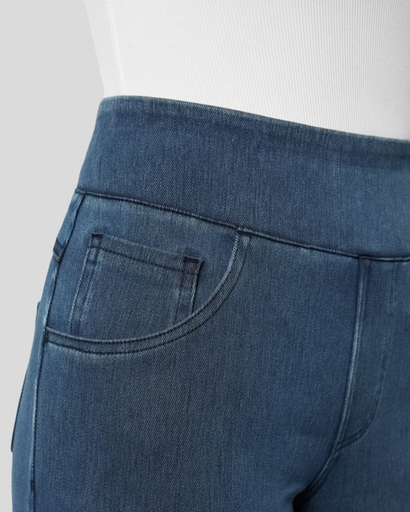 Jean Femme Taille Haute Élastique | Coupe Large et Confort Moderne