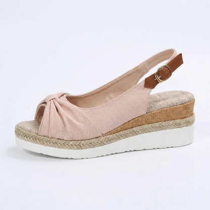 Sandales Femme Confort Ergonomiques – Sandales Compensées Avec Bride Ajustable