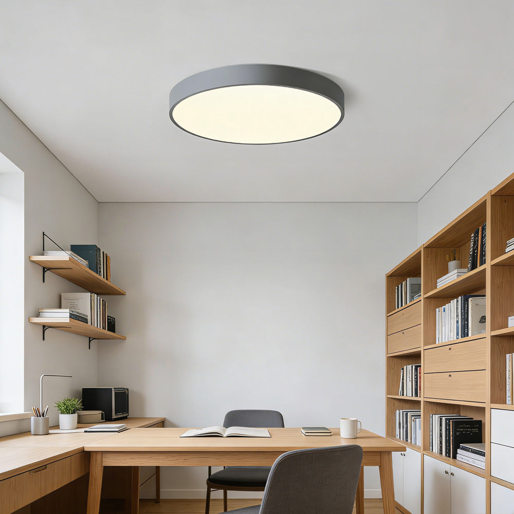 Plafonnier LED contexte chambre