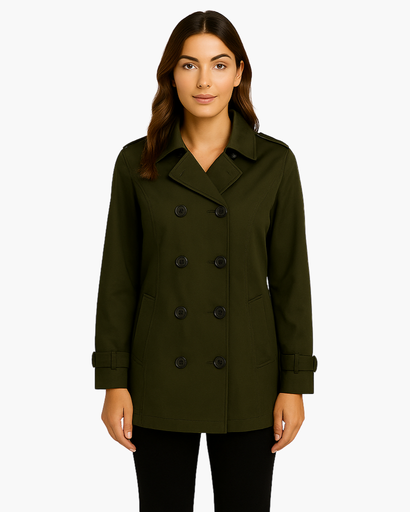 Trench Femme à Double Boutonnage – Élégant & Intemporel