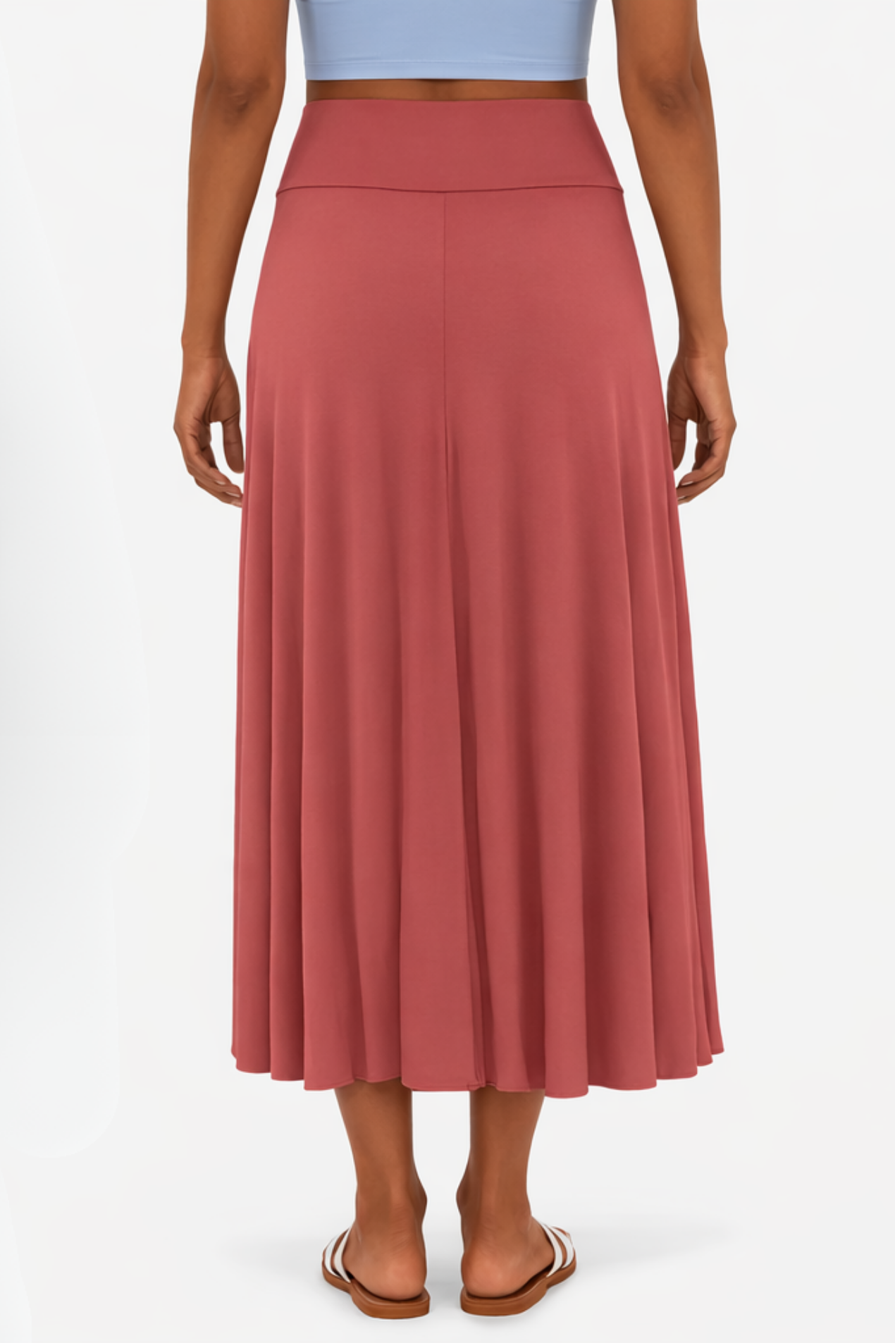 Jupe Maxi Femme Satin Taille Haute – Fente Latérale & Coupe Croisée | Soirée Élégante