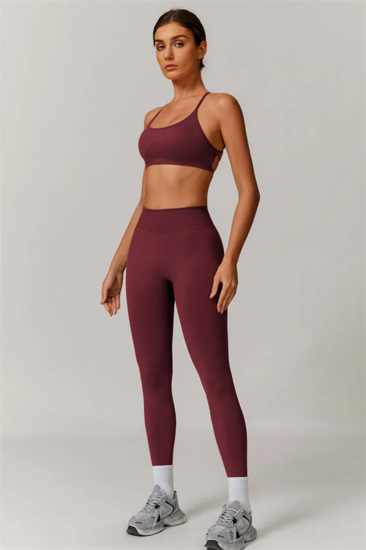 Ensemble Sport Femme Seamless – Brassière Dos Croisé et Legging Sculptant