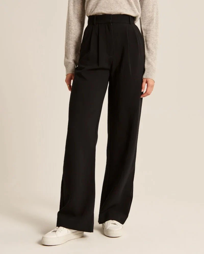 Pantalon Femme à Jambes Larges | Taille Haute & Coupe Élégante