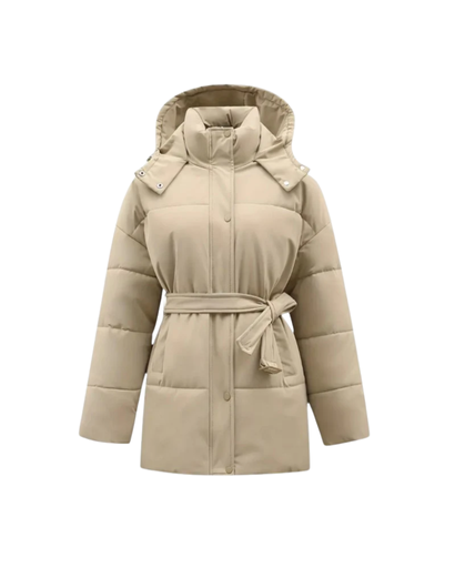 Manteau d’Hiver Léger Femme avec Ceinture – Coupe Matelassée Confortable
