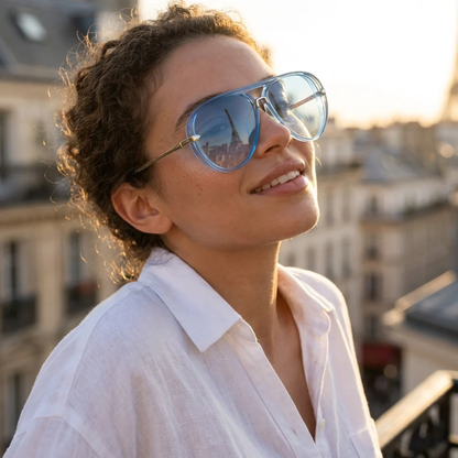 Lunettes de Soleil Aviateur Femme – Style Rétro Oversize | Verres Teintés Polarisés