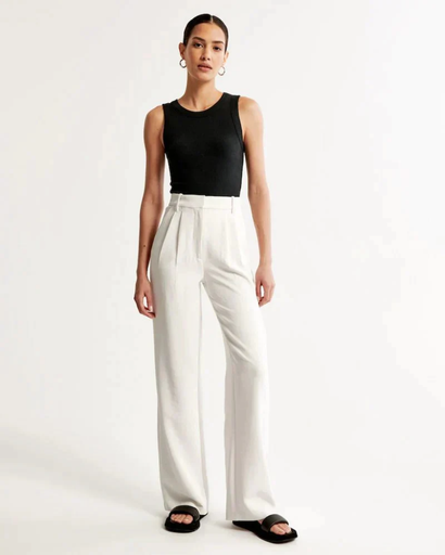 Pantalon Femme à Jambes Larges | Taille Haute & Coupe Élégante