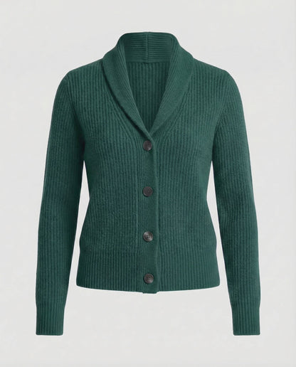 Cardigan femme à col lapel avec fermeture boutons