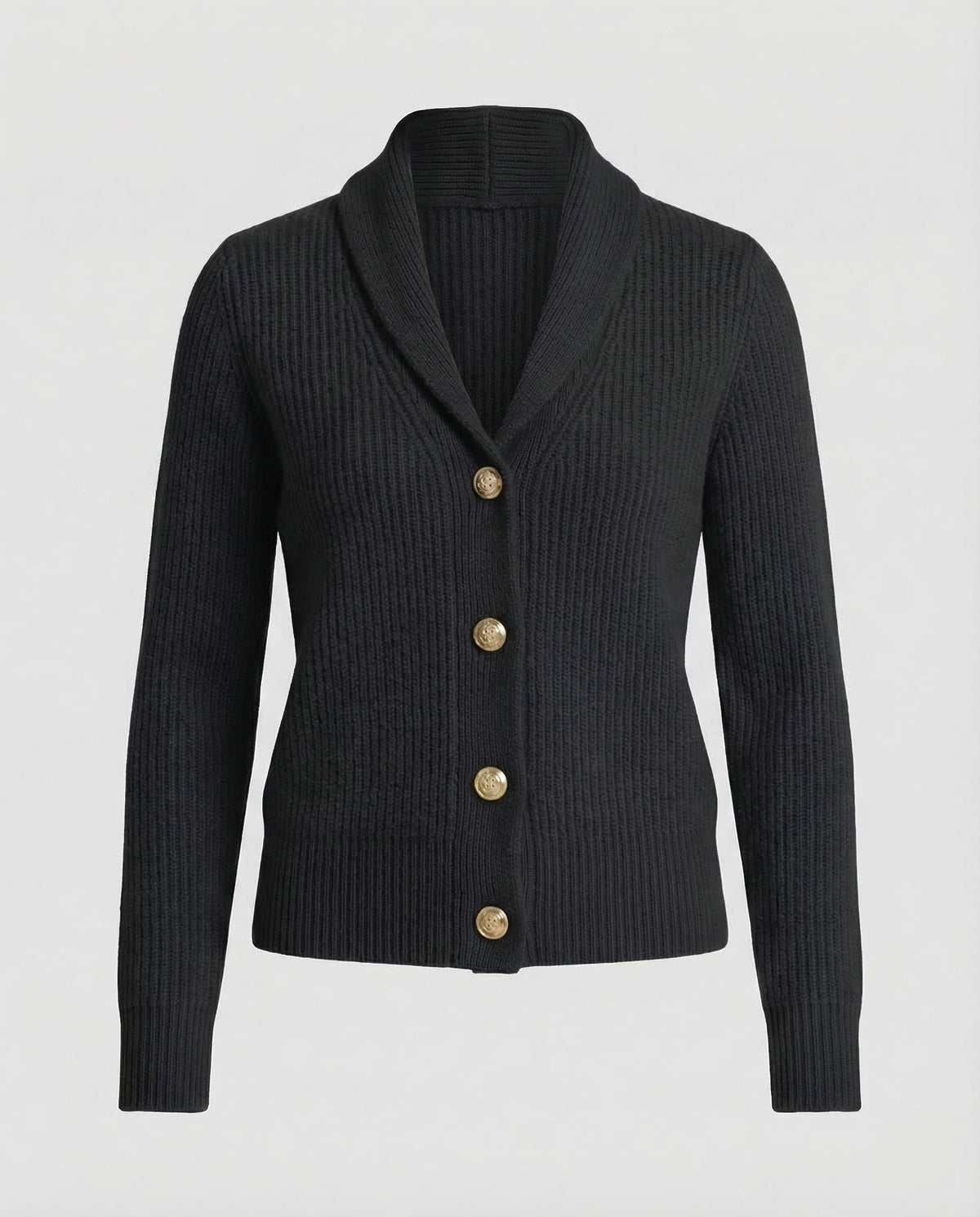 Cardigan femme à col lapel avec fermeture boutons