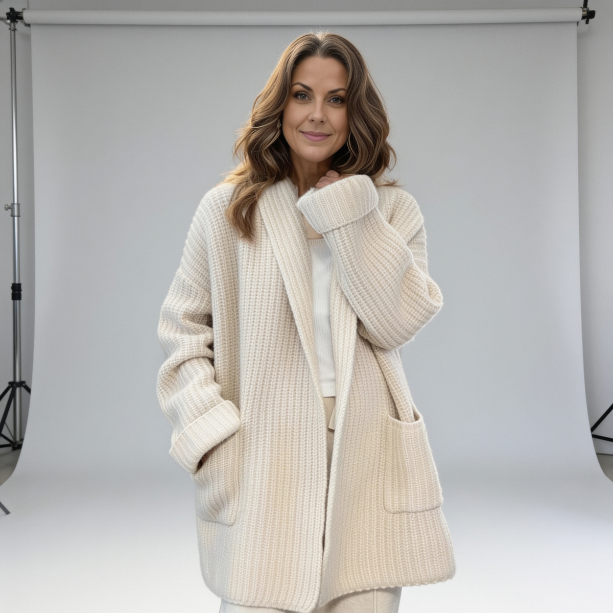 Cardigan en polyester - Confort et élégance pour l'automne et l'hiver | Martaline