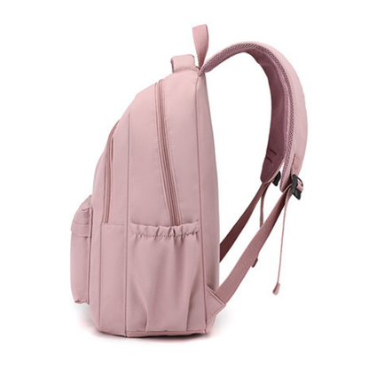 Sac à dos scolaire en polyester, poche avant ouverte, coloris noir