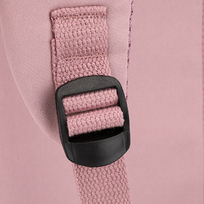Sac à dos scolaire en polyester, vue de profil, coloris noir