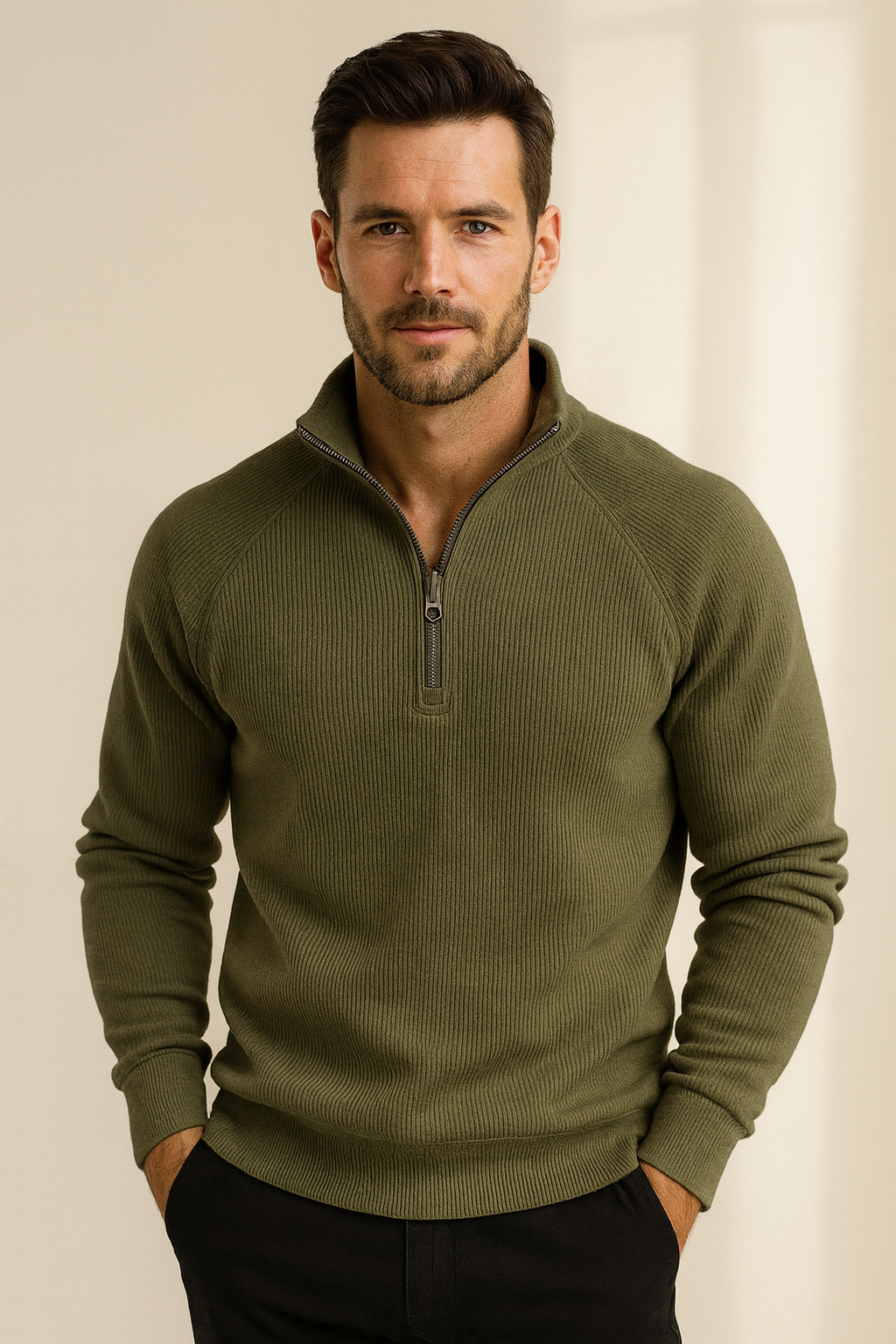 Pull Molletonné en Polyester Owen - Col Camionneur & Doublure Fleece