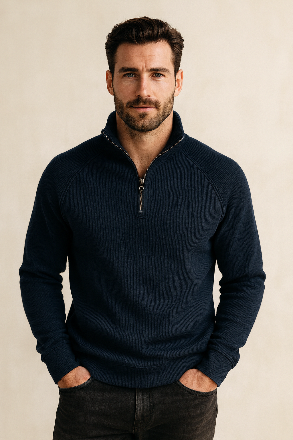 Pull Molletonné en Polyester Owen - Col Camionneur & Doublure Fleece