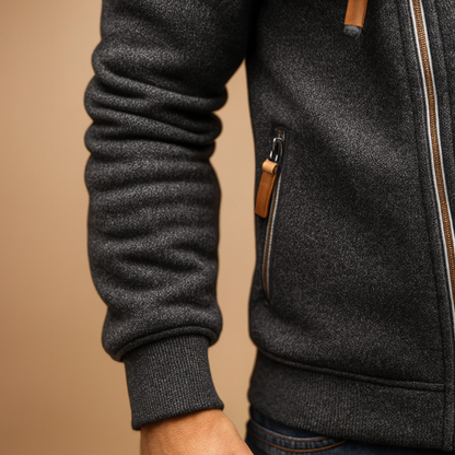 Veste à Capuche Zippée Homme Dirk - Coupe Urbaine et Poches Pratiques