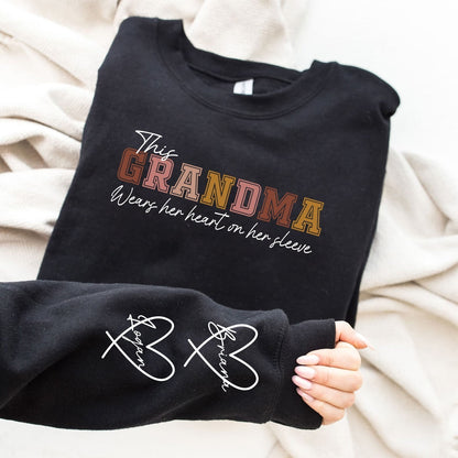 Pull Personnalisé avec Broderie Prénoms sur la Manche
