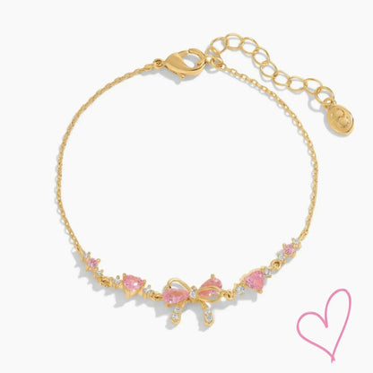 Bracelet Femme avec Motif Nœud Délicat et Fermoir Ajustable
