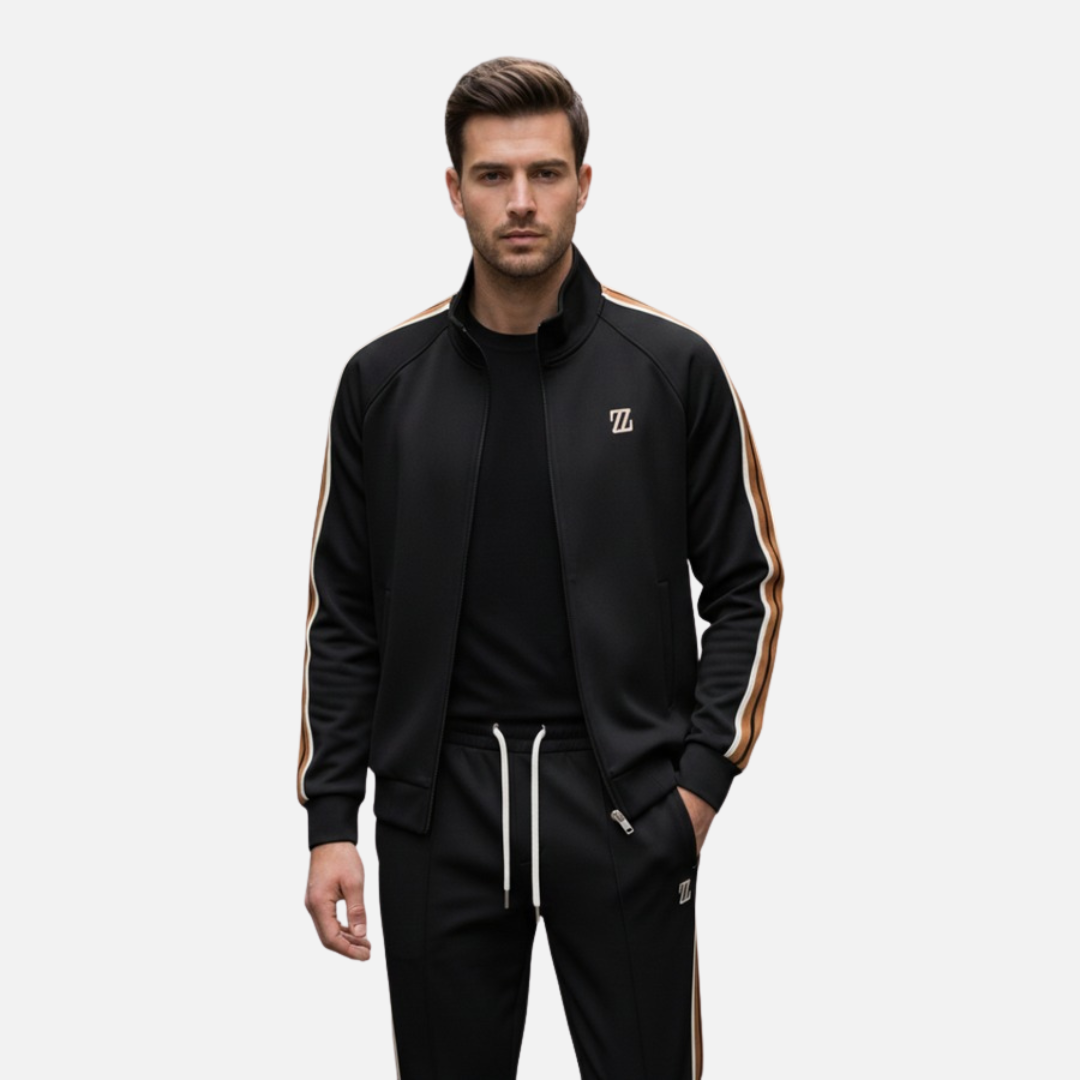 Ensemble de survêtement élégant pour homme avec blouson zip-up