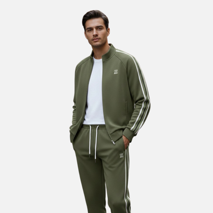 Ensemble de survêtement élégant pour homme avec blouson zip-up