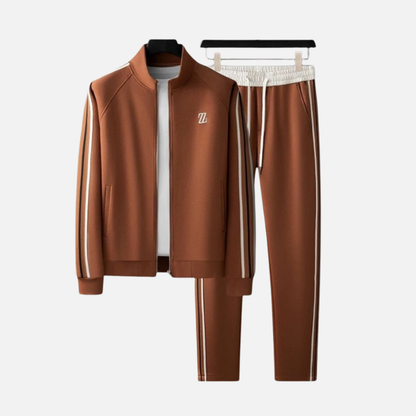 Ensemble de survêtement élégant pour homme avec blouson zip-up