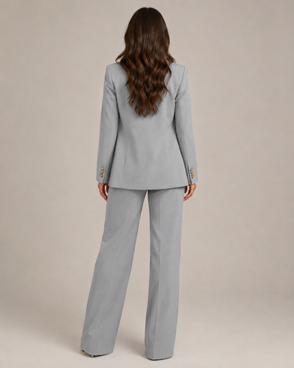 Ensemble Tailleur Blazer Cintré et Pantalon Droit Nadine