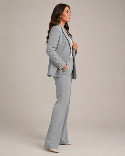 Ensemble Tailleur Blazer Cintré et Pantalon Droit Nadine