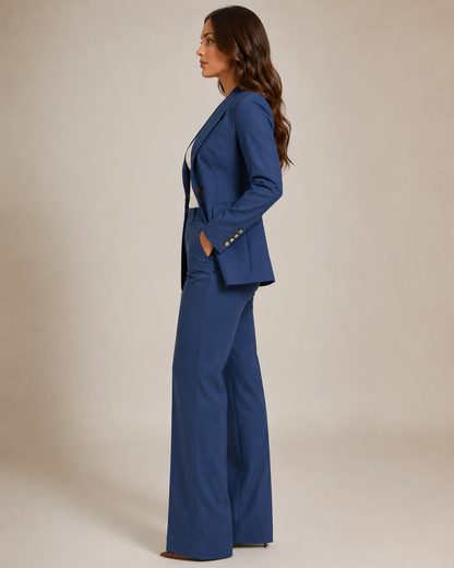 Ensemble Tailleur Blazer Cintré et Pantalon Droit Nadine