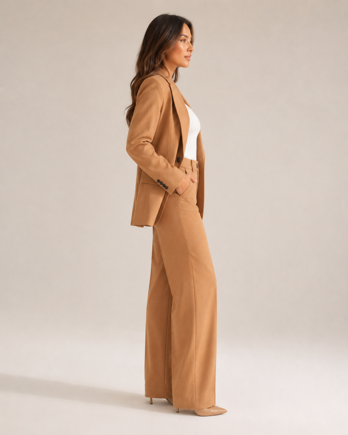 Ensemble Tailleur Blazer Cintré et Pantalon Droit Nadine