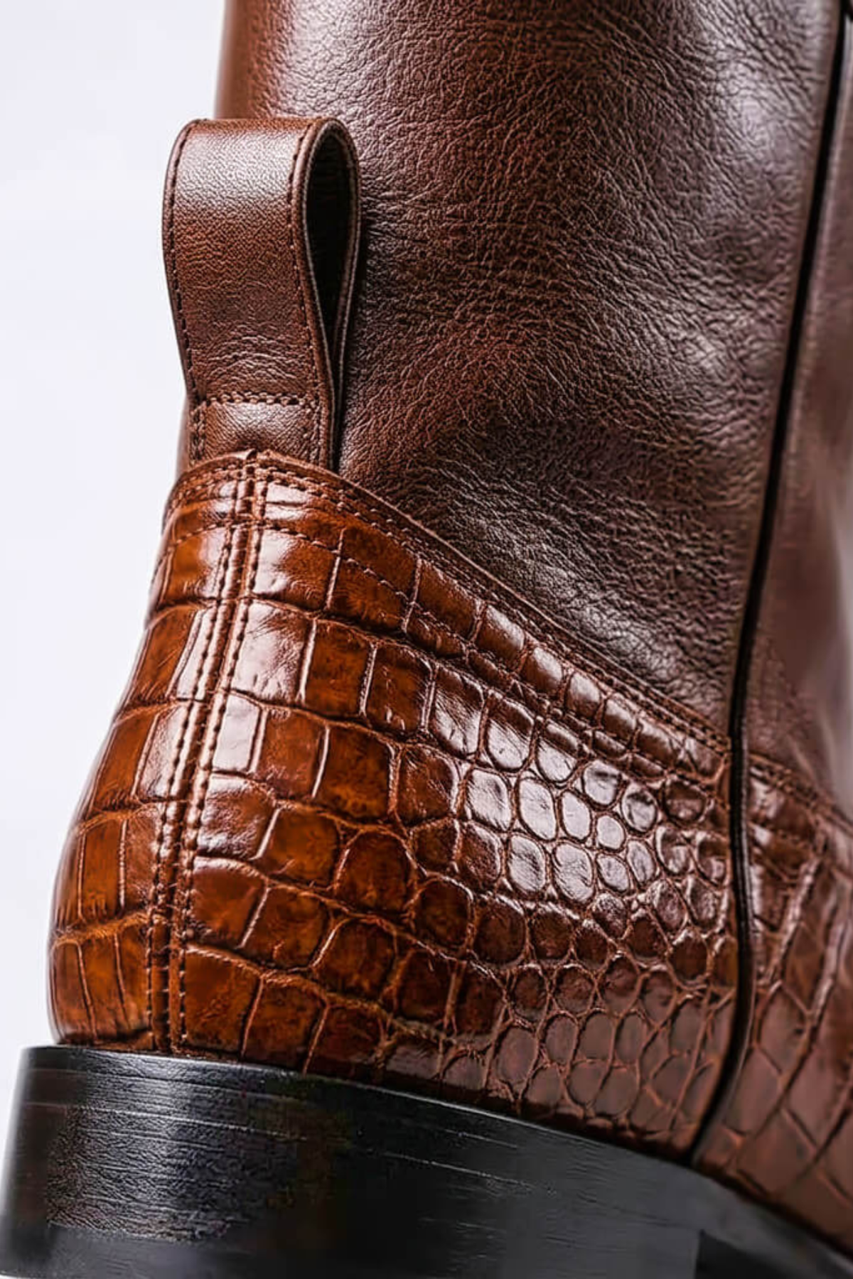 Bottes pour femme avec texture vintage