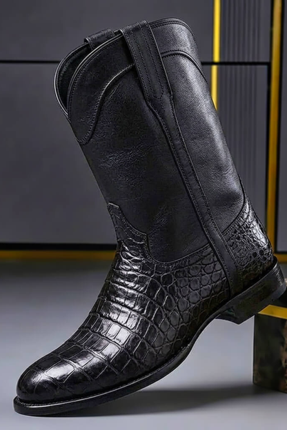 Bottes pour femme avec texture vintage