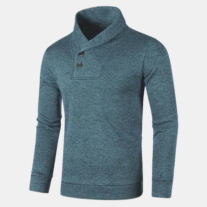 Vue arrière du pull ajusté pour homme