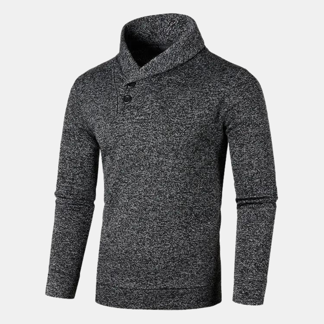 Détail des finitions aux poignets du pull en coton